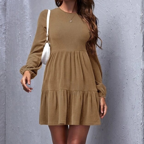 Luxe Long Sleeve ruffle Dress - Picture 11 of 12